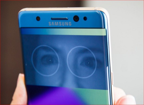 Samsung Note 7 Iris Scanning